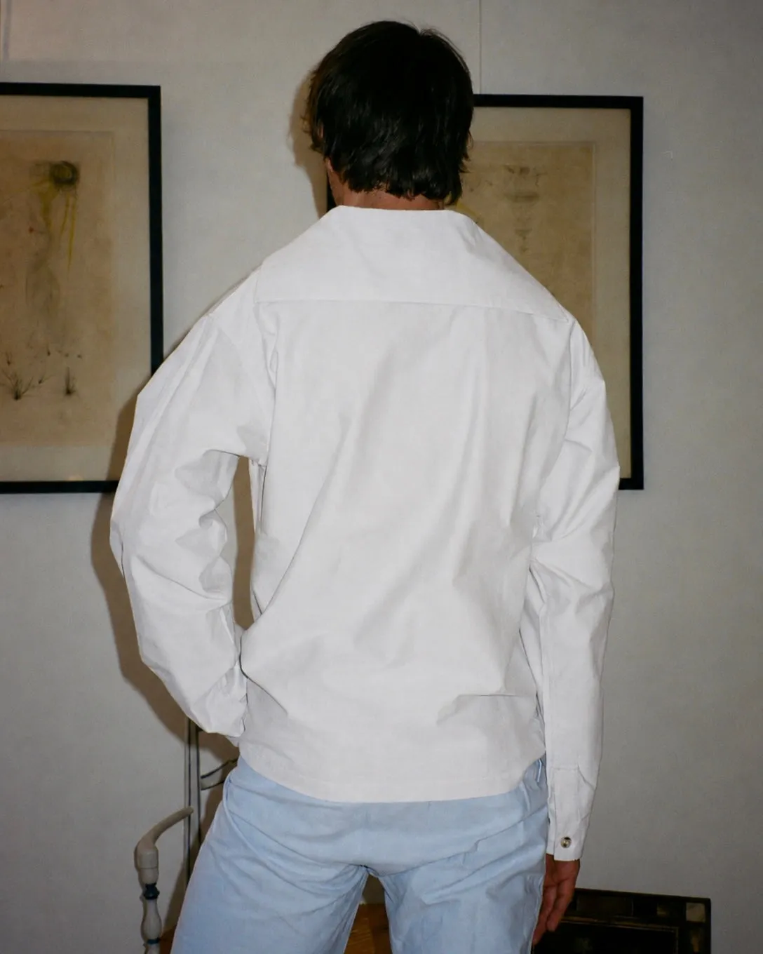 Erevan US Oxford blanc vareuse surchemise coton