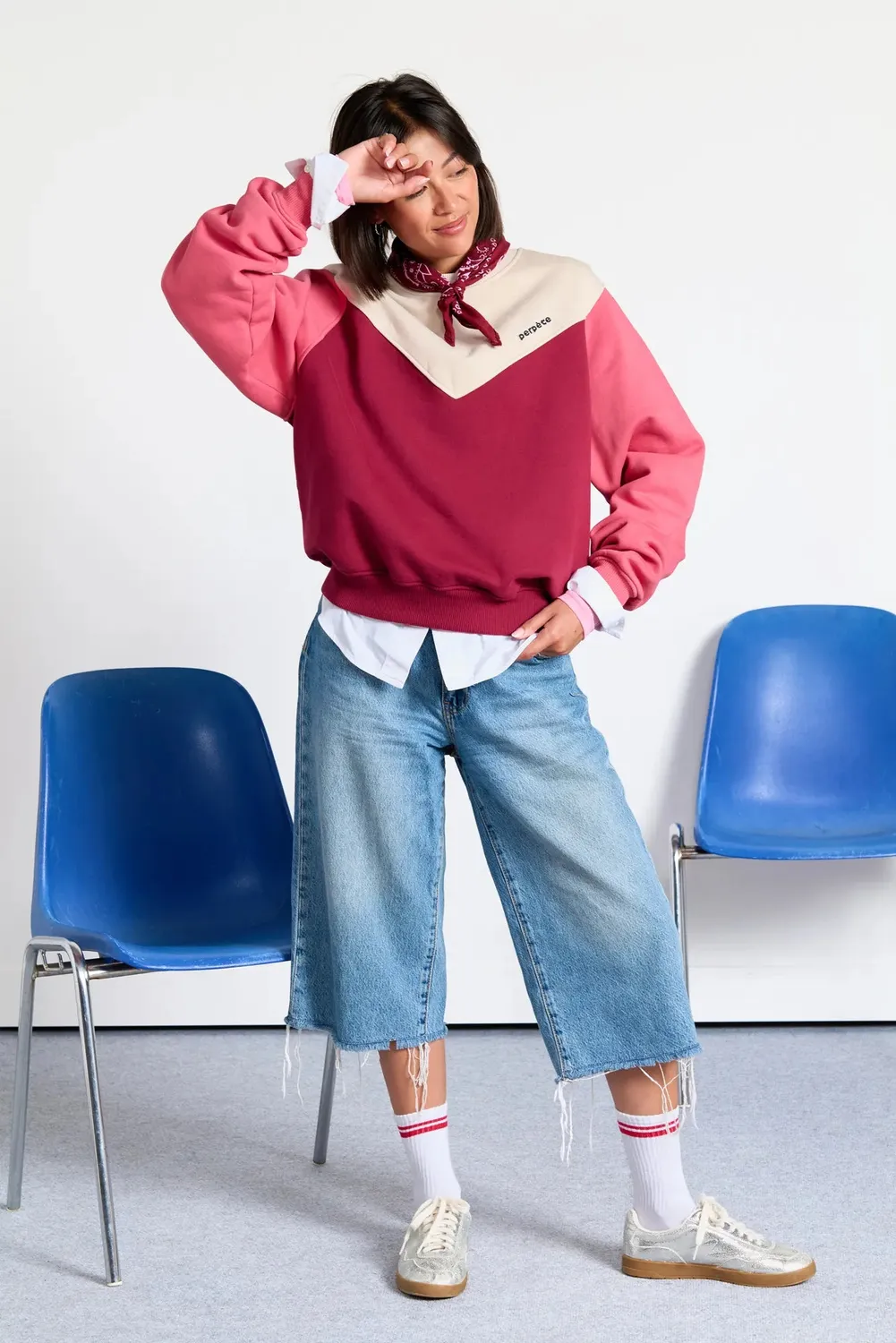 Perpète Max sweat bordeaux coton bio