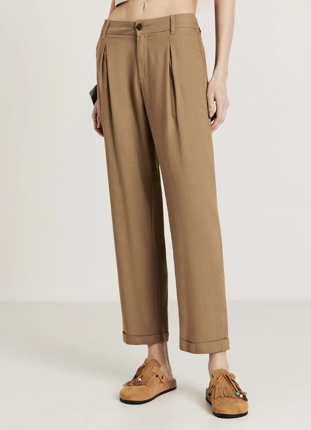 Calliope pantalon femme lin poches françaises