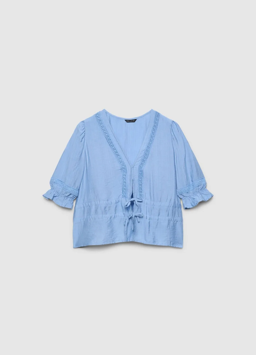 Calliope blouse ajour col V blouse lacets femme