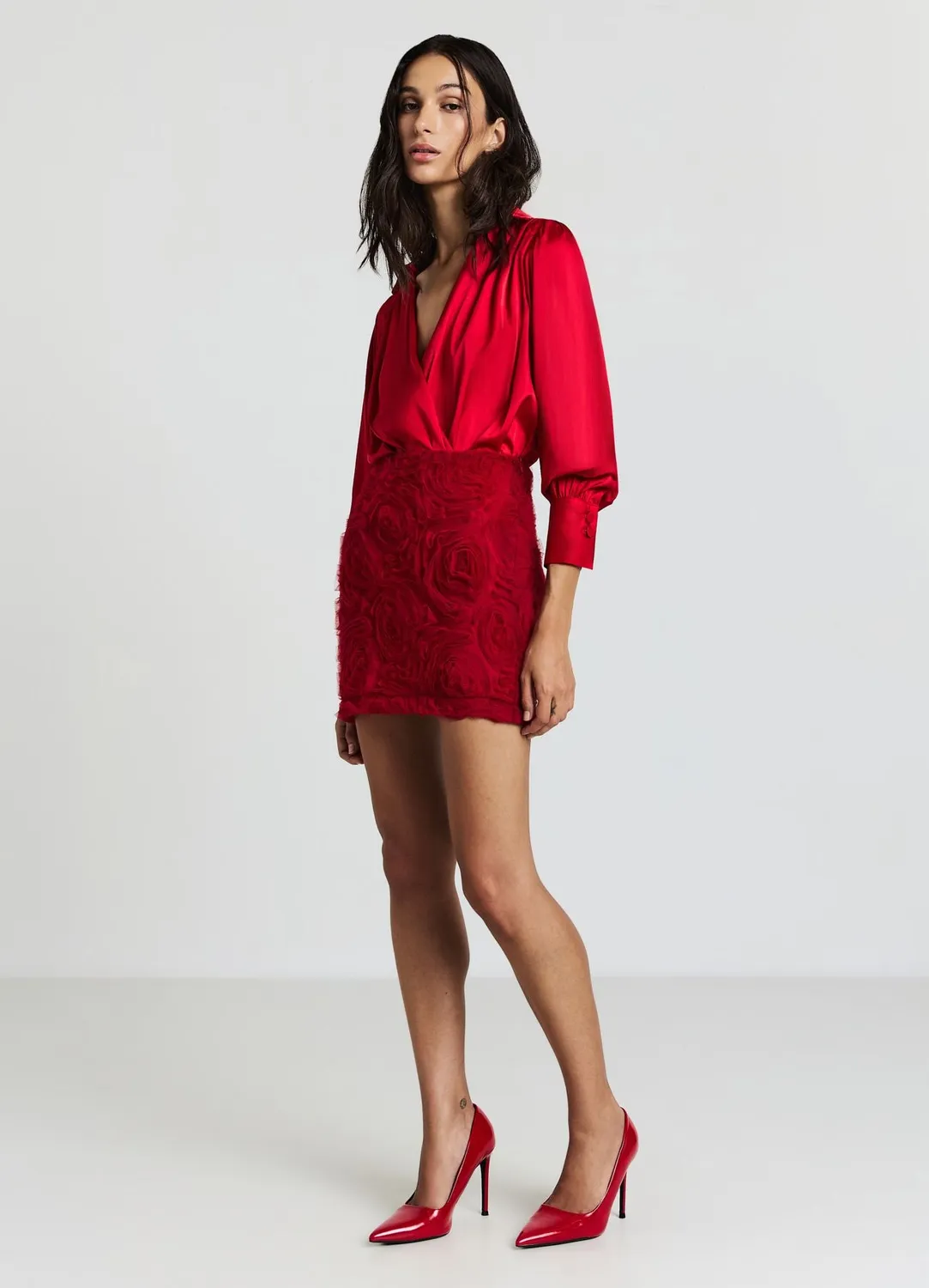 Calliope body croisé femme satiné