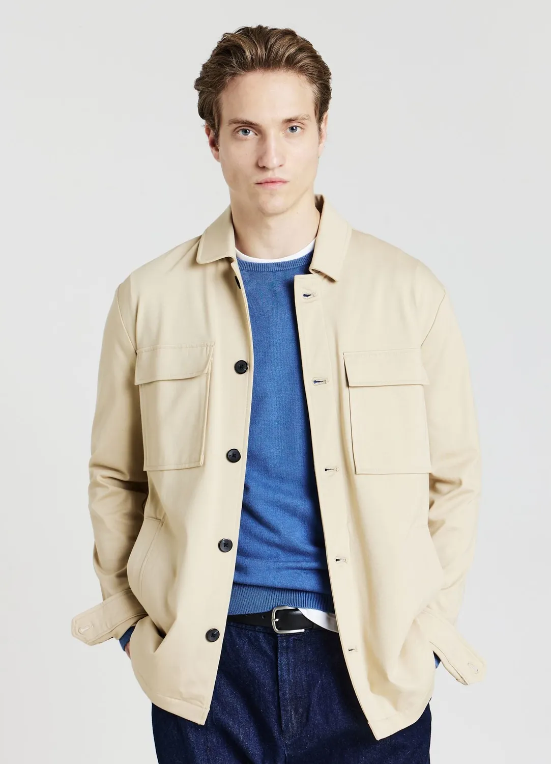 Calliope surchemise poches homme boutonnée manches longues