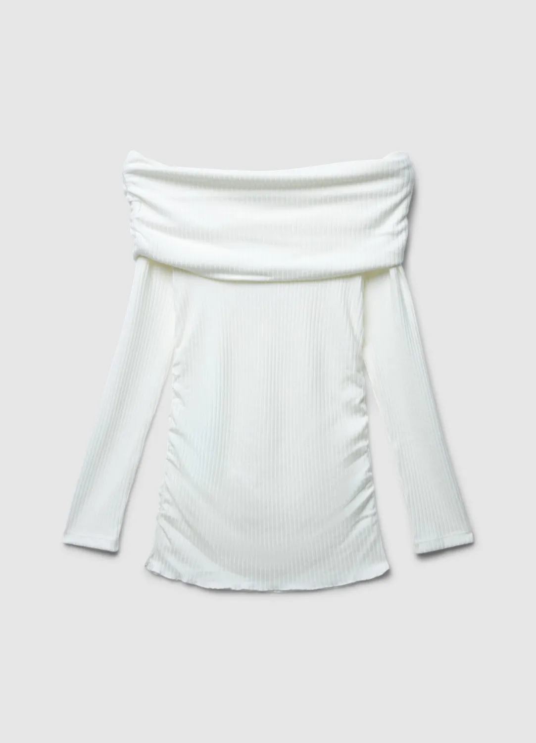 Calliope t-shirt épaules dénudées femme côtelé