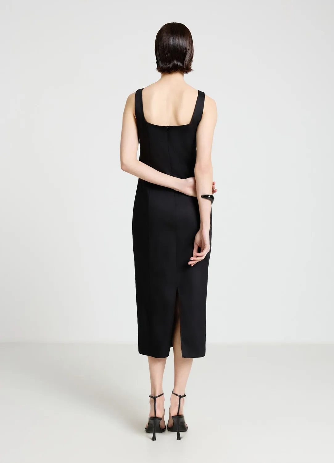 Calliope Atelier Robe fourreau midi femme coutures