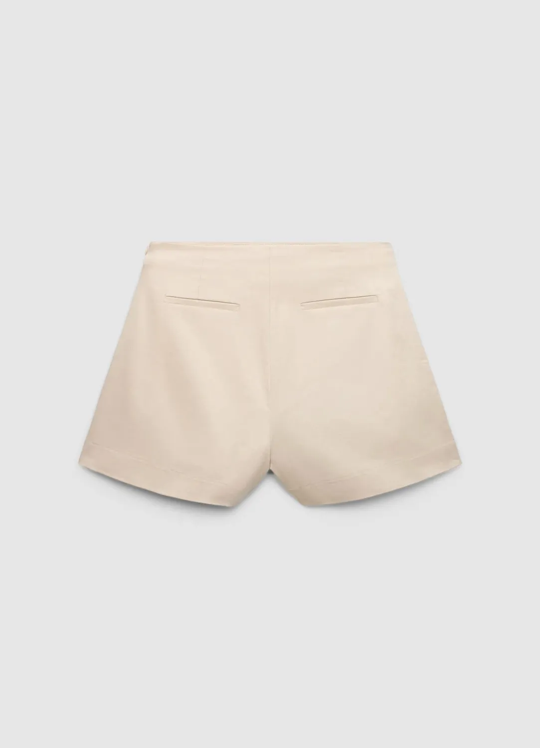 Calliope jupe-short portefeuille uni femme taille haute