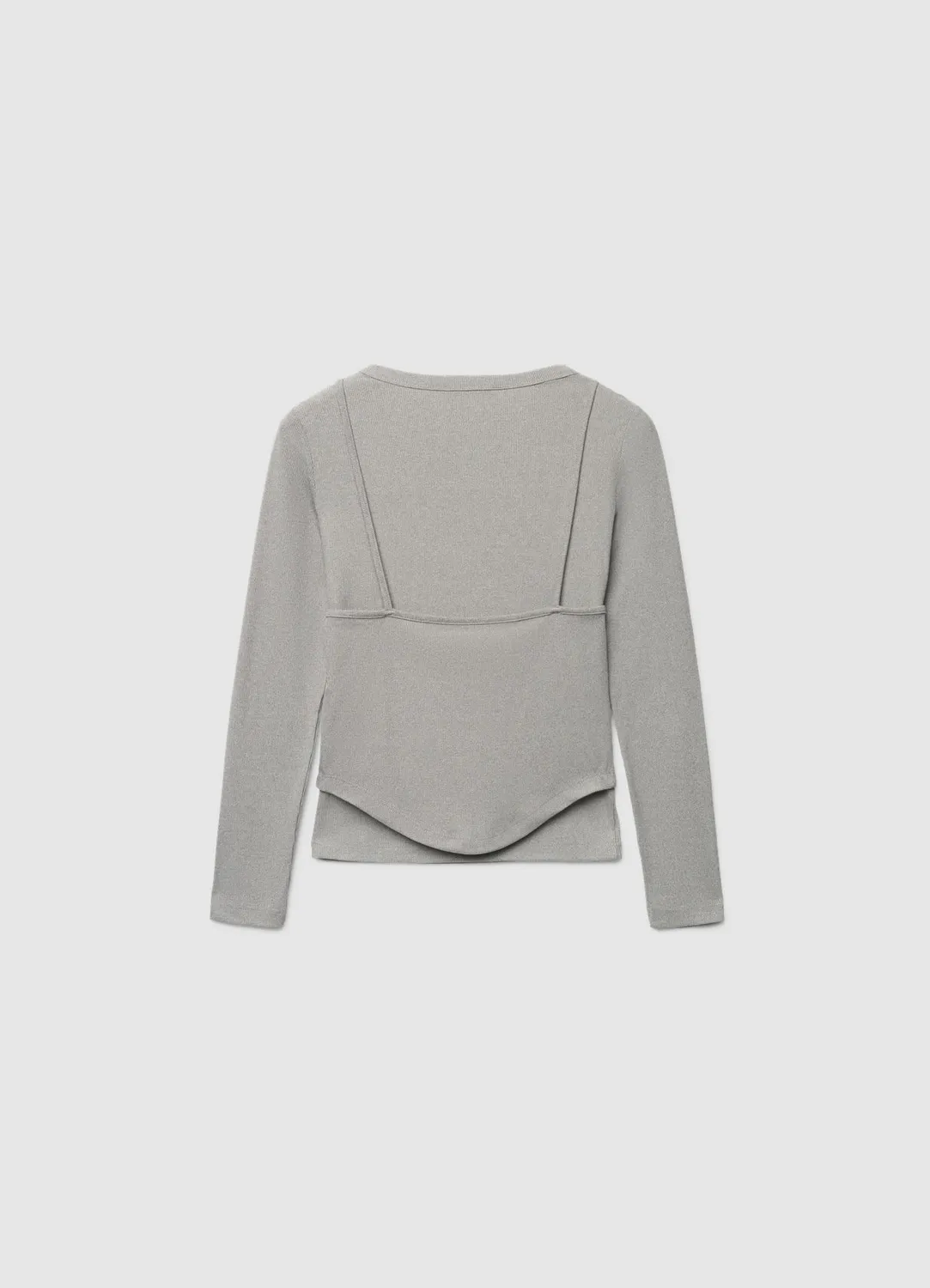 Calliope doublé top t-shirt femme manches longues