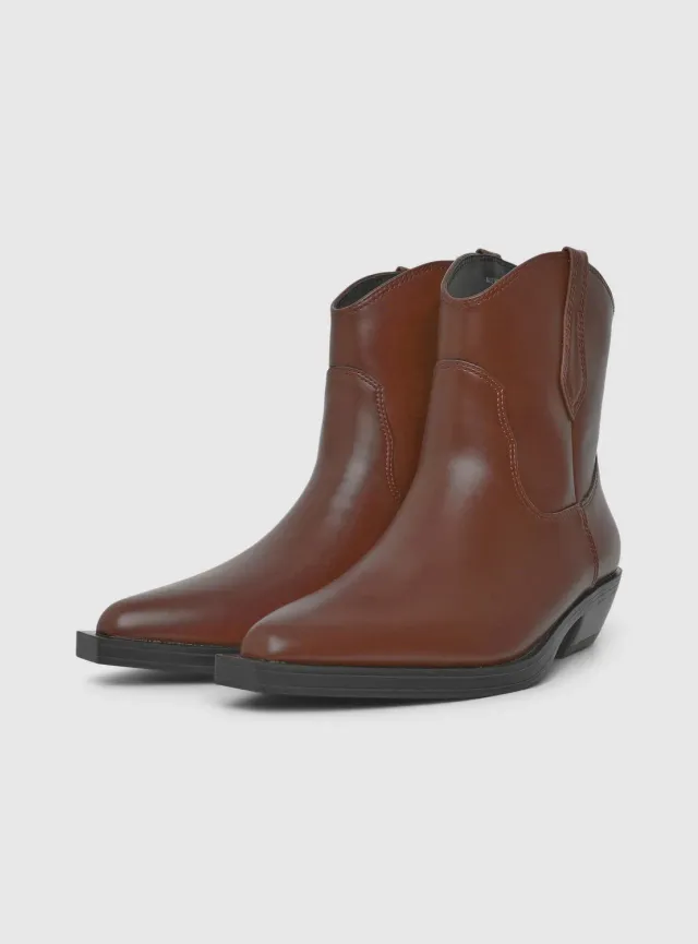 Calliope bottines texanes basses femme pointe