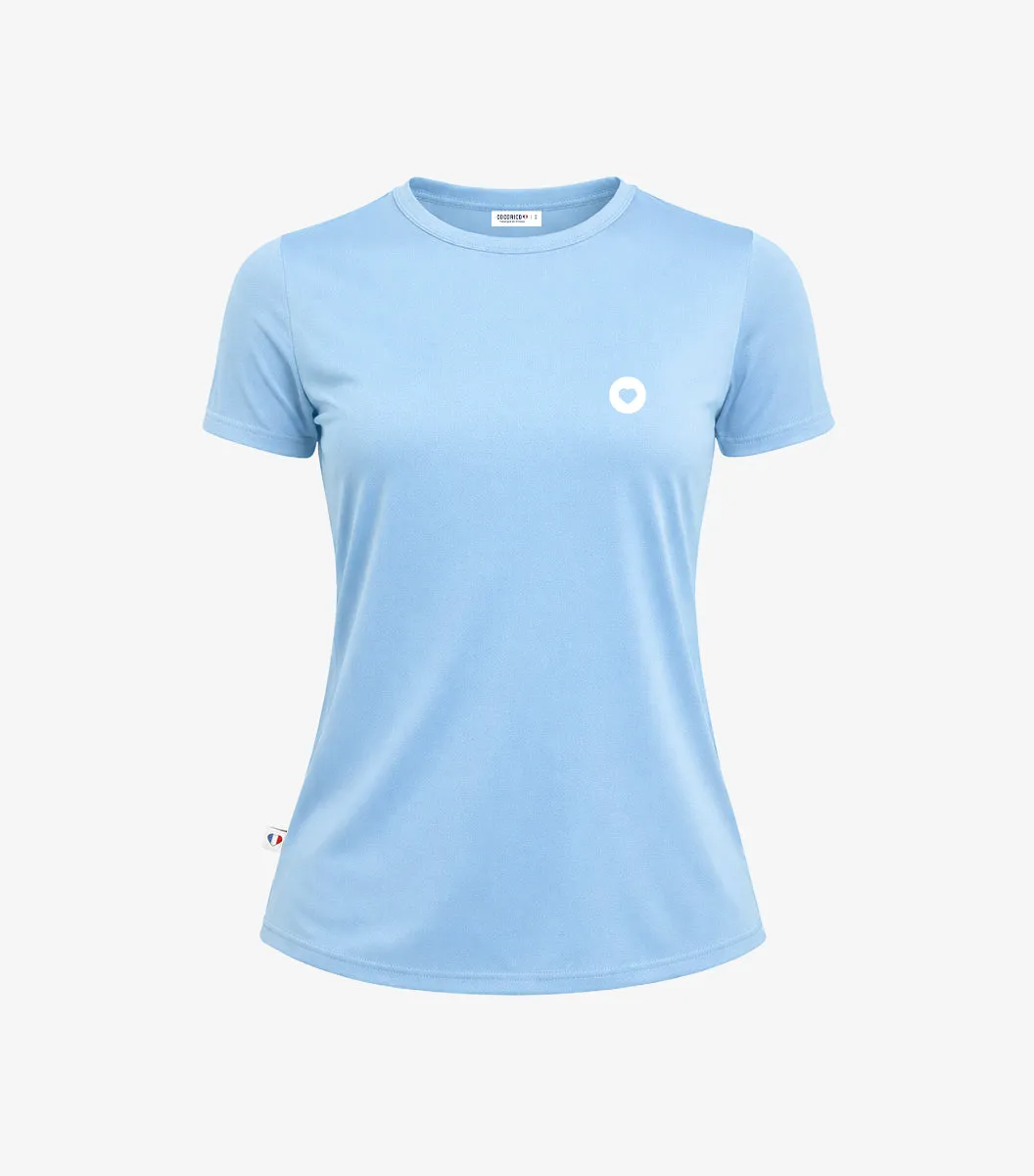 Cocorico Boost T-Shirt Sport Femme Ciel – Technique
