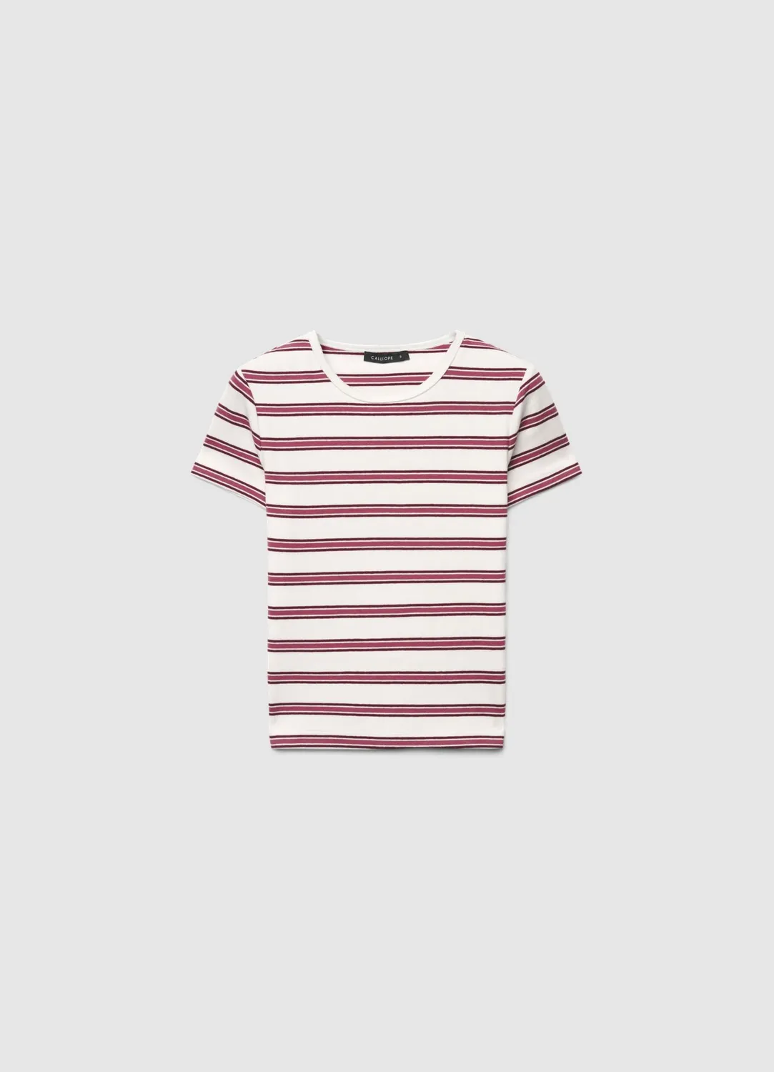 Calliope t-shirt rayé femme col rond manches courtes