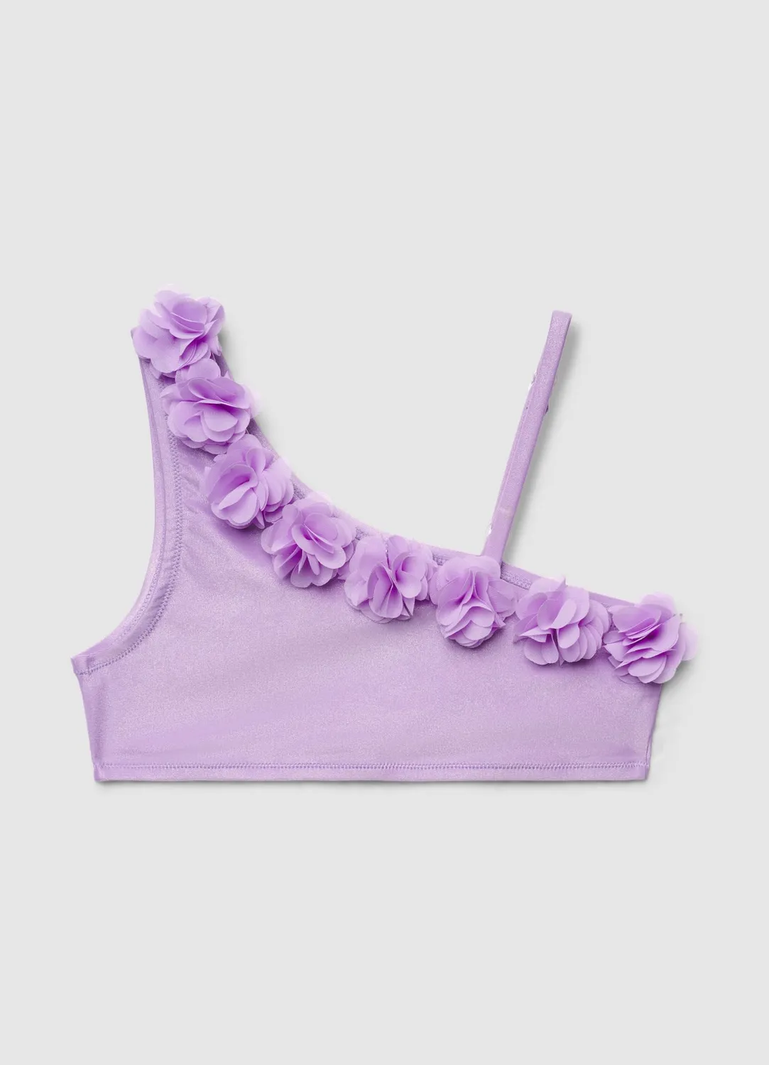 Calliope bikini fille fleurs maillot 2 pièces uni