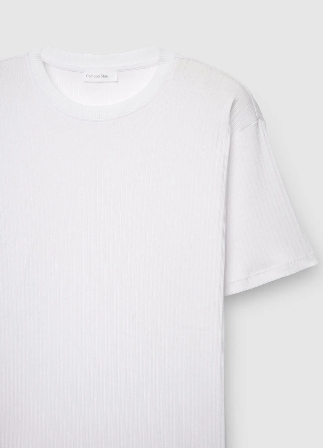 Calliope t-shirt col rond côtelé homme regular