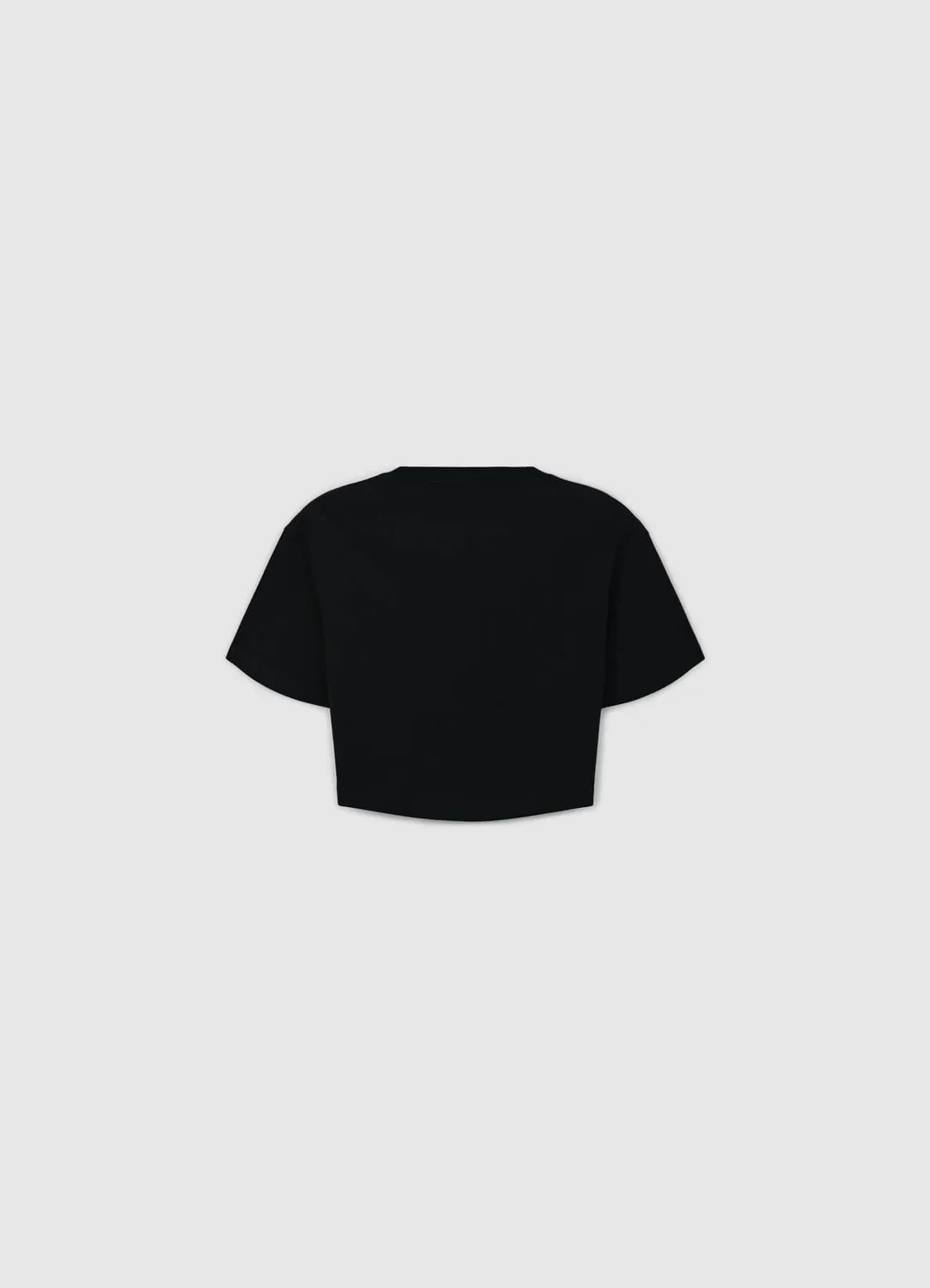 Calliope t-shirt crop femme coton col rond