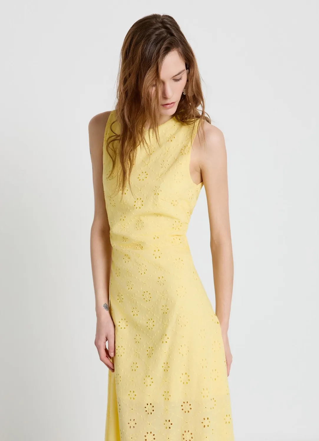 Calliope Sangallo robe midi femme dos ouvert
