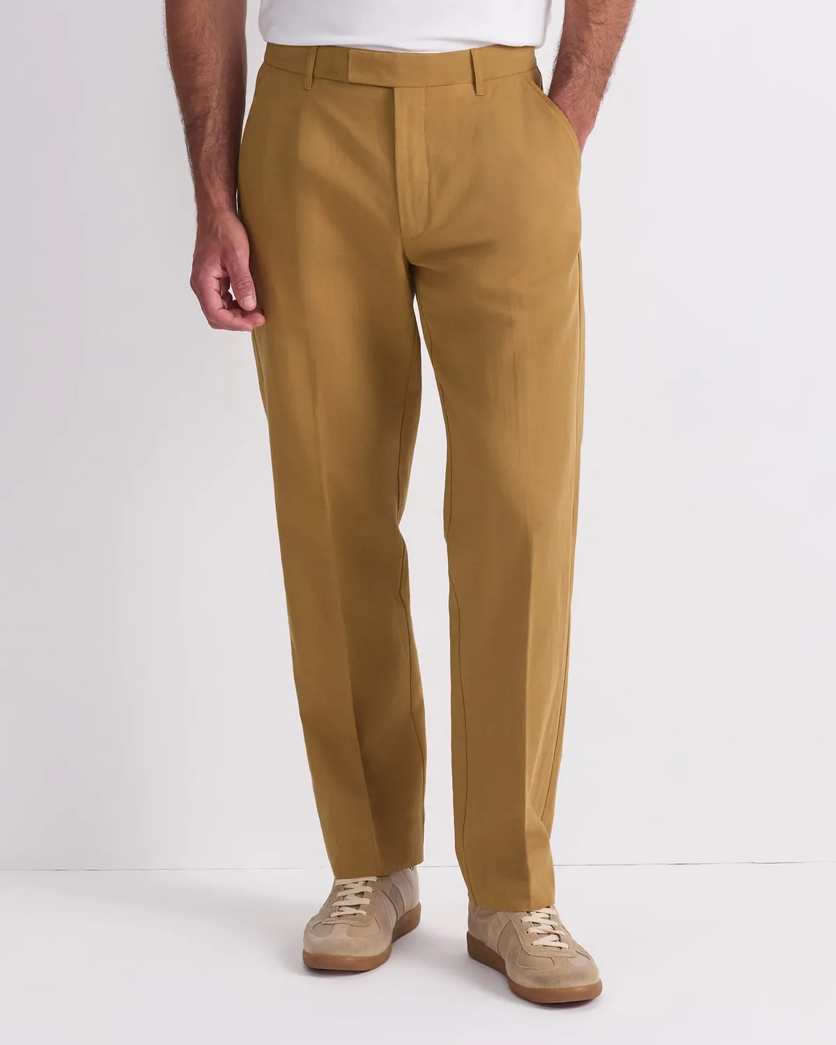 Sportscraft Alain Pantalon tailleur lin-coton homme fuselé
