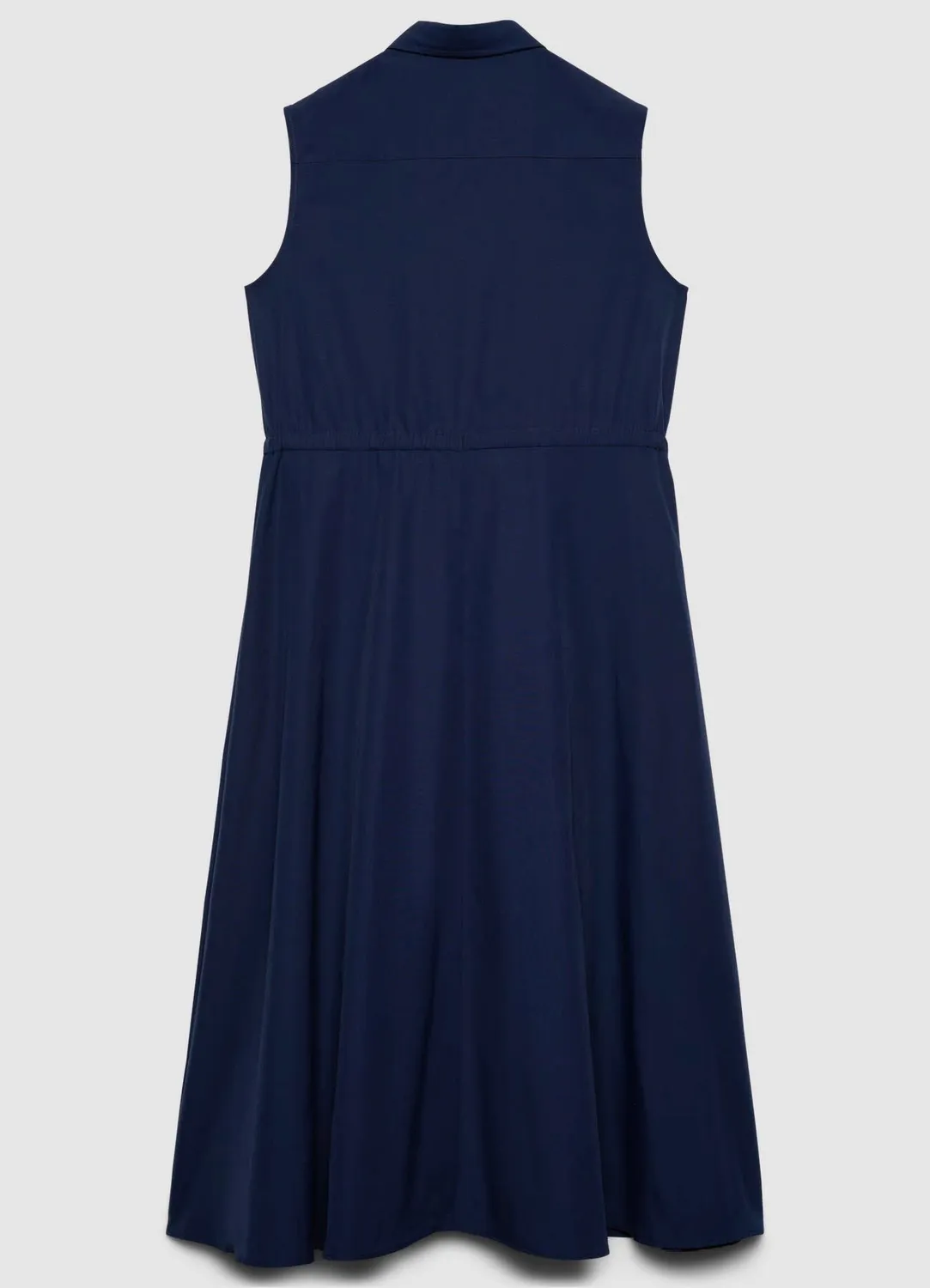 Calliope Chemisier Robe longue femme sans manches boutons