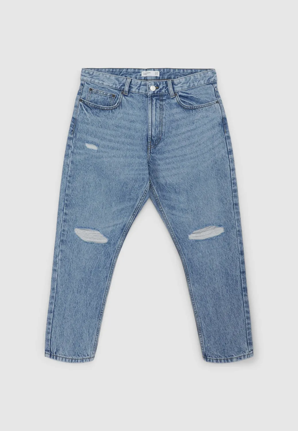 Calliope jean cropped déchiré homme 5 poches