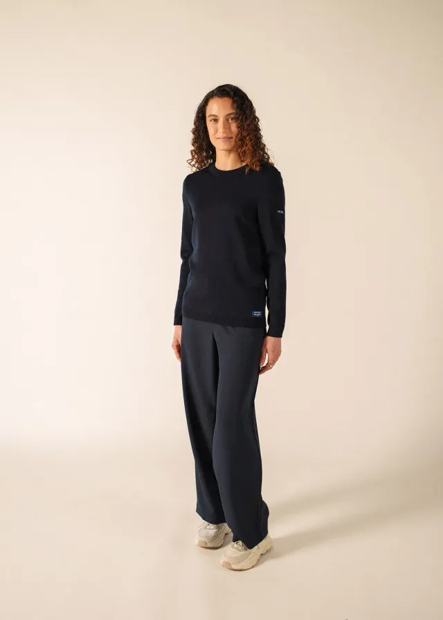 Saint James Brégançon x Elysée pull laine navy femme