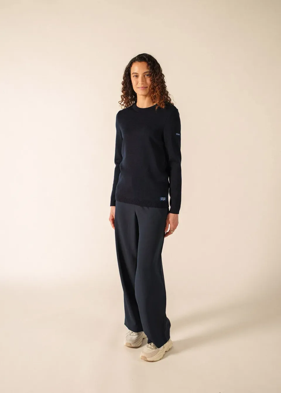Saint James Brégançon x Elysée pull laine navy femme