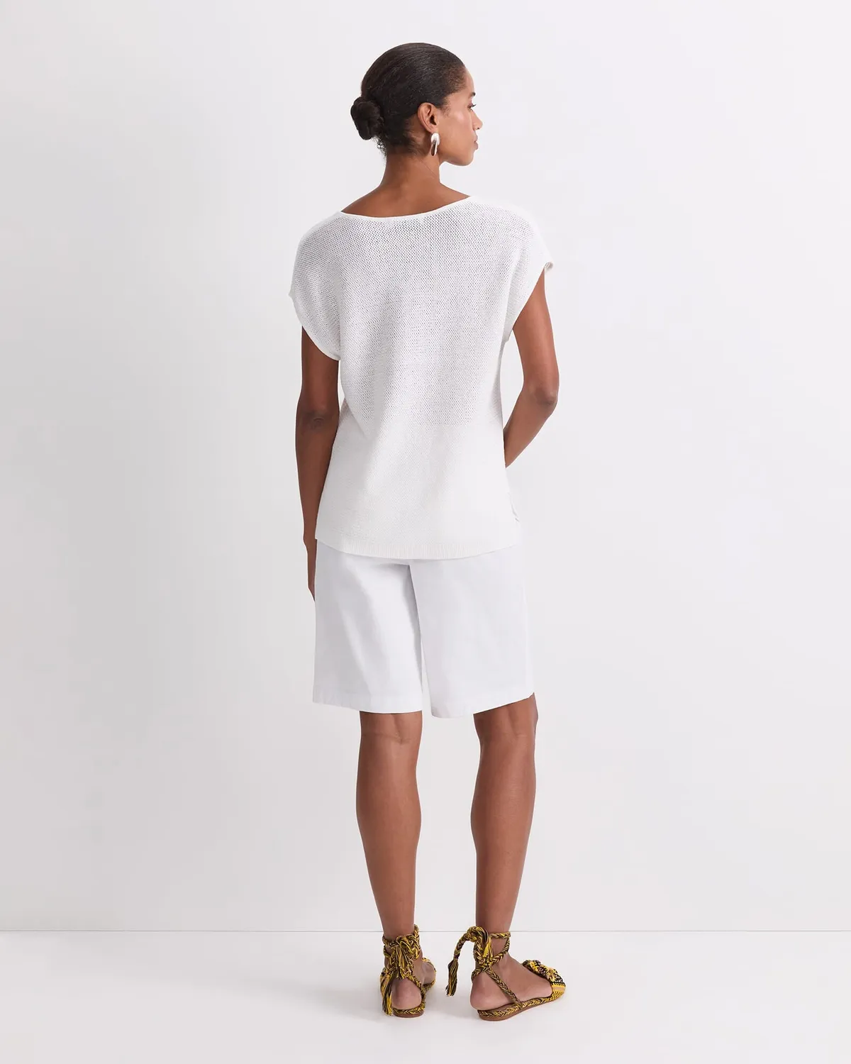 Sportscraft Luisa top col V lin femme