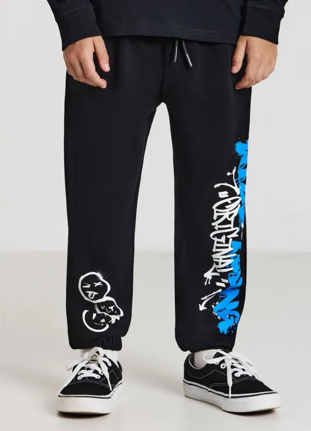 Calliope pantalon jogging graffiti garçon imprimé