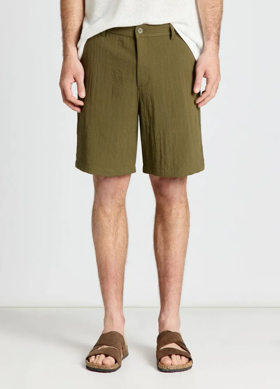 Calliope Short chino homme effet froissé