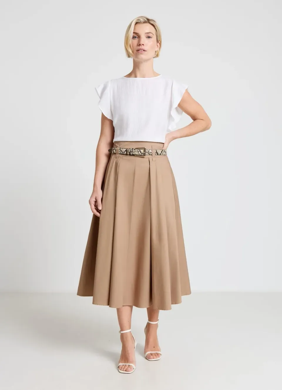Calliope Blouse volants femme unie