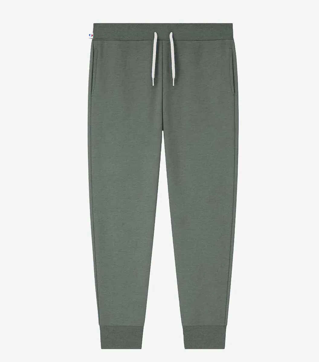Cocorico Intemporel jogging homme sauge coton