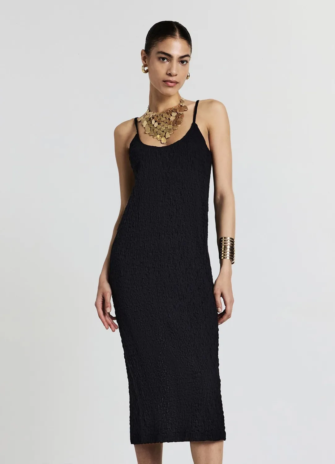 Calliope robe longue bubble femme bretelles fines
