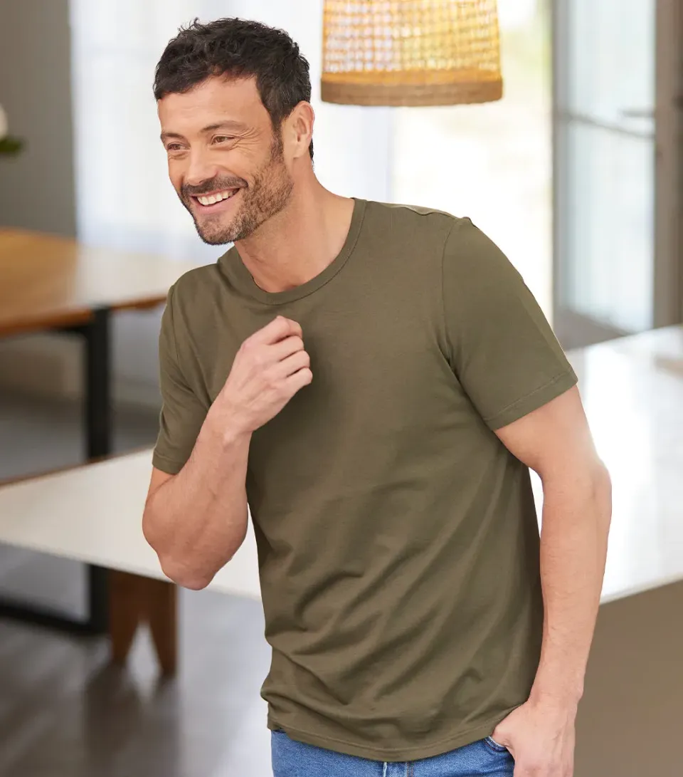 Cocorico Intemporel t-shirt homme kaki coton