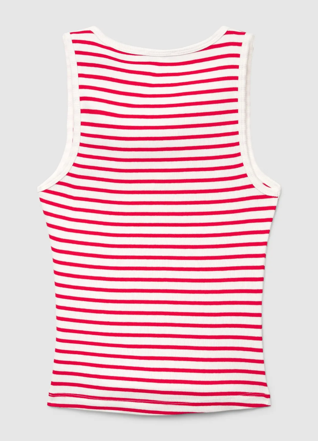 Calliope top raye femme col V bretelles larges