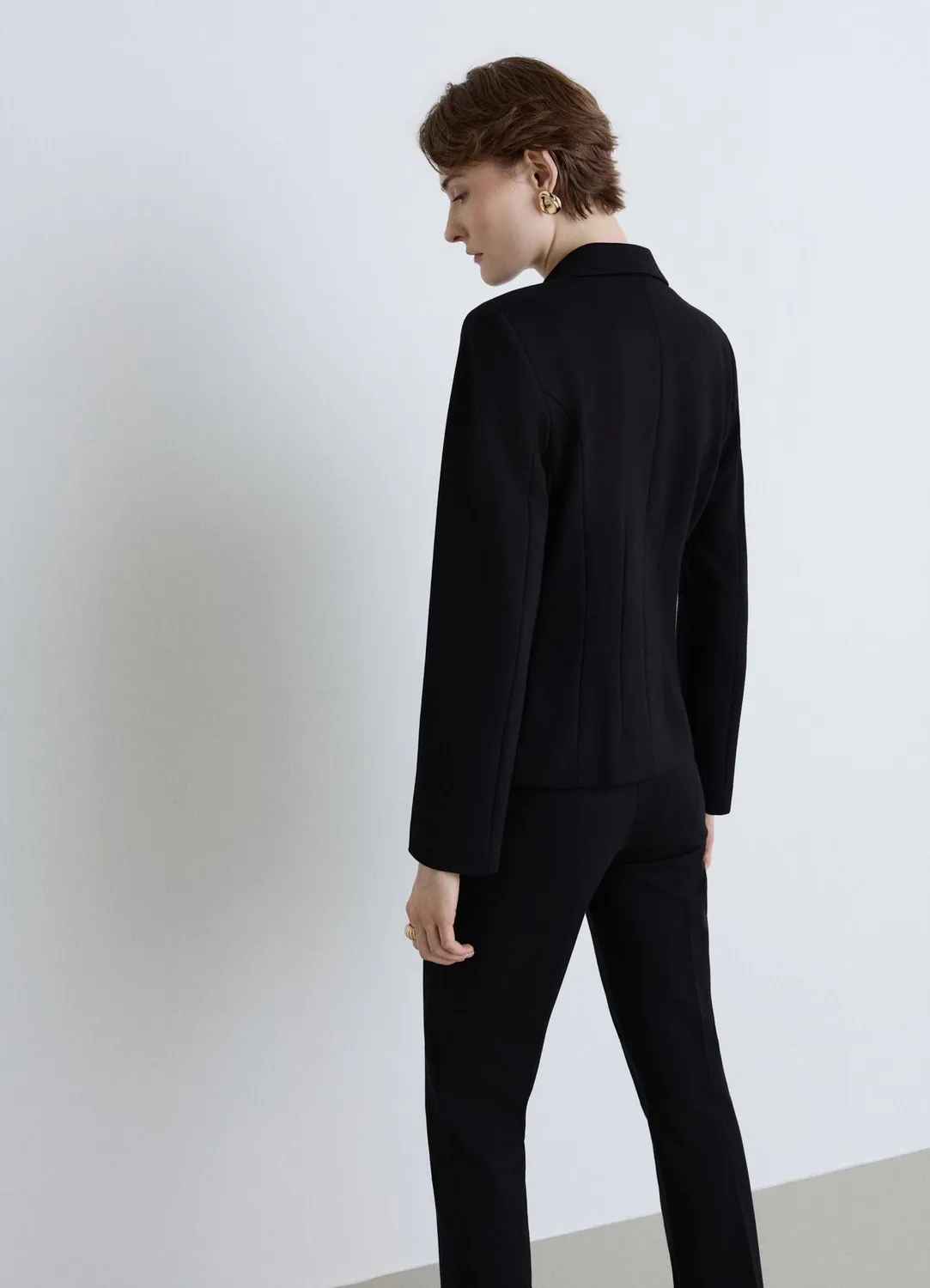 Calliope veste femme zippée à revers structurée