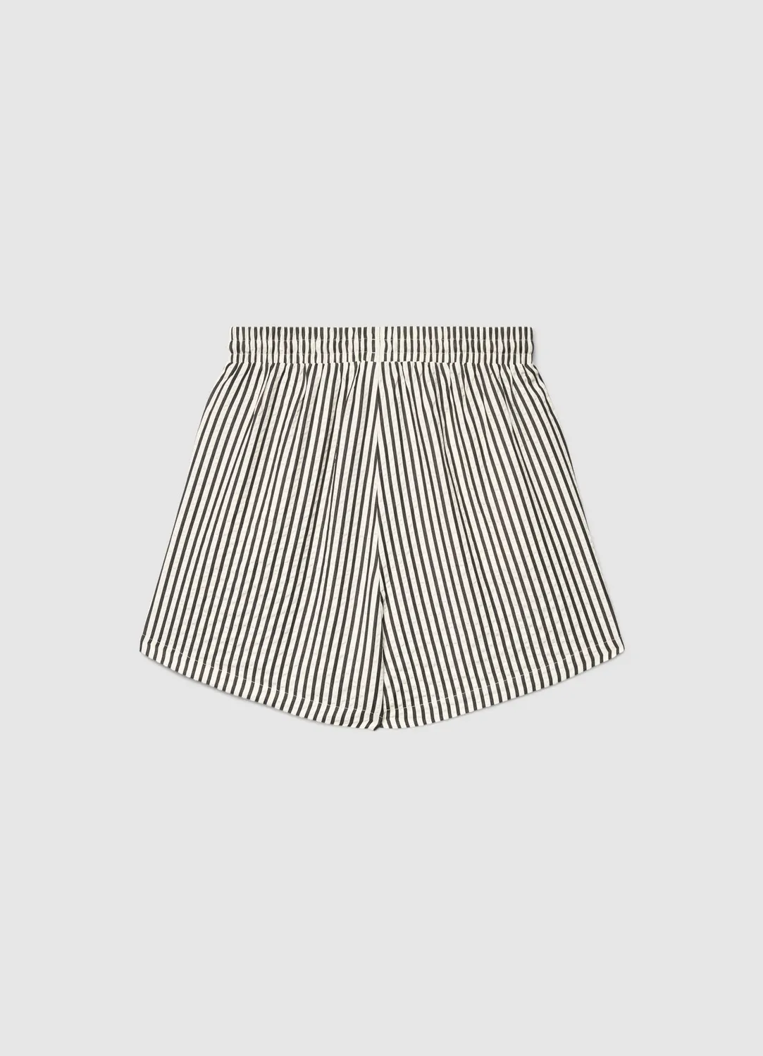 Calliope short rayé femme taille haute cordon coton S