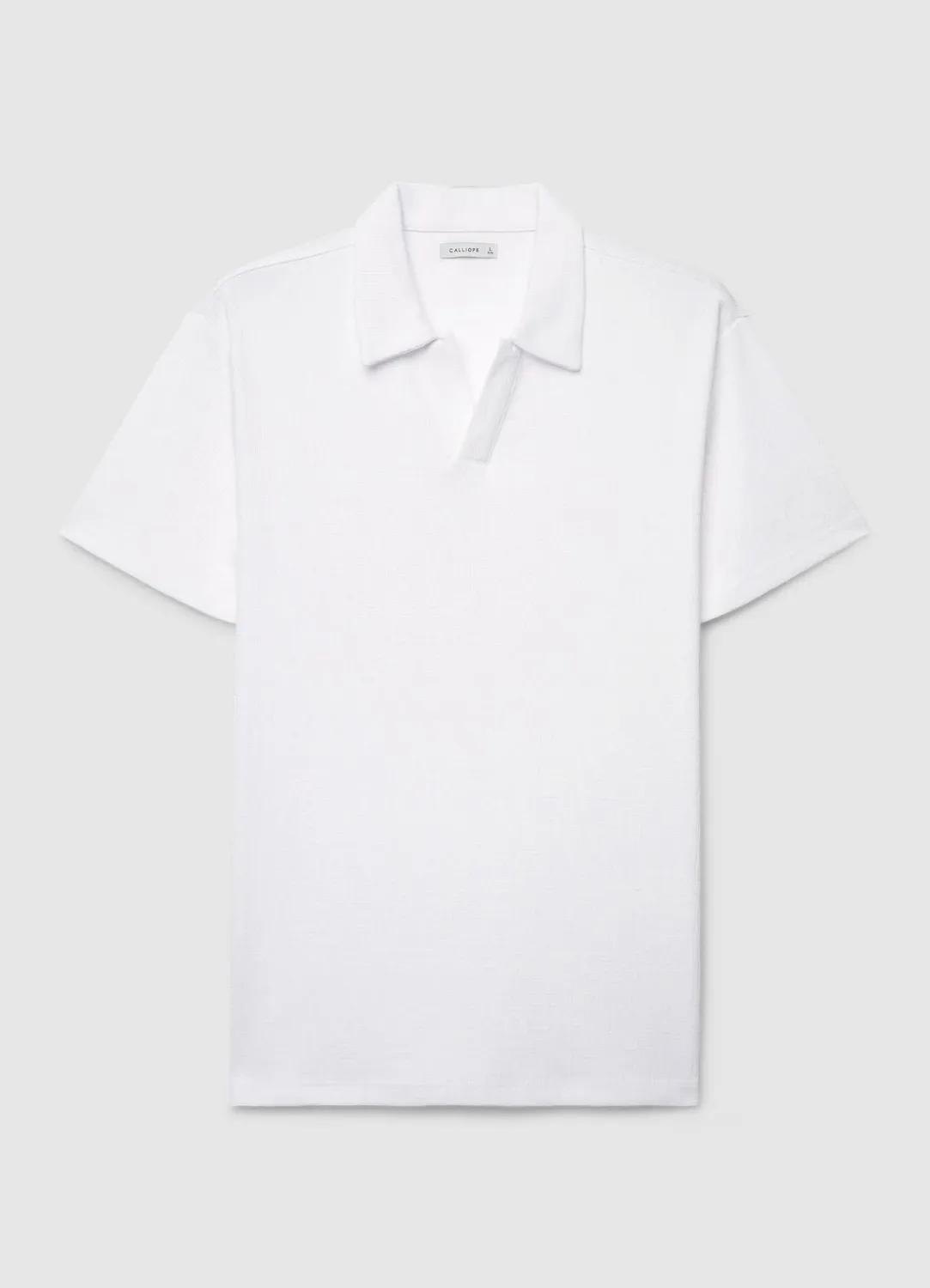 Calliope polo derby homme coton gaufré