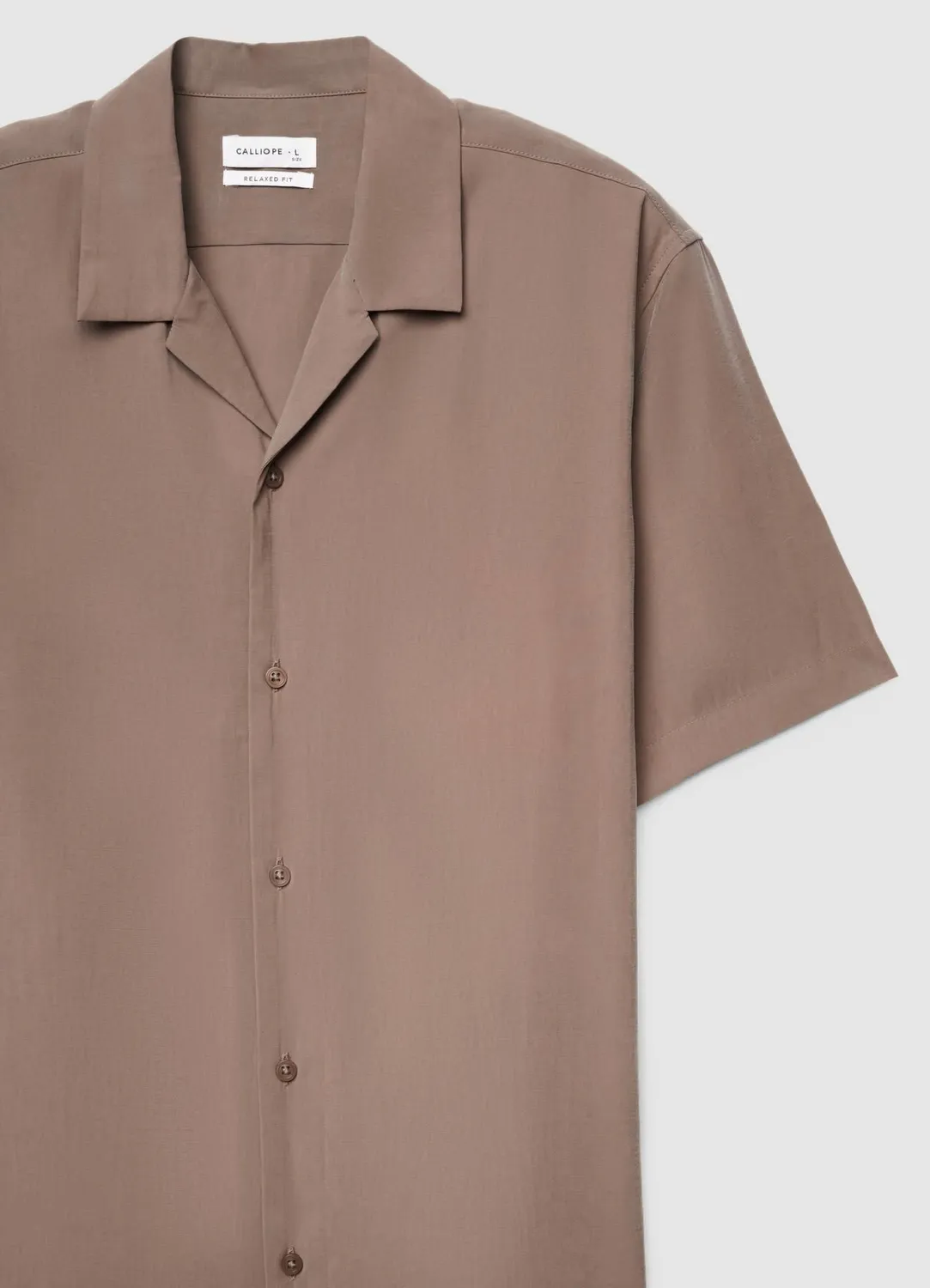 Calliope bowling chemise homme manches courtes unie