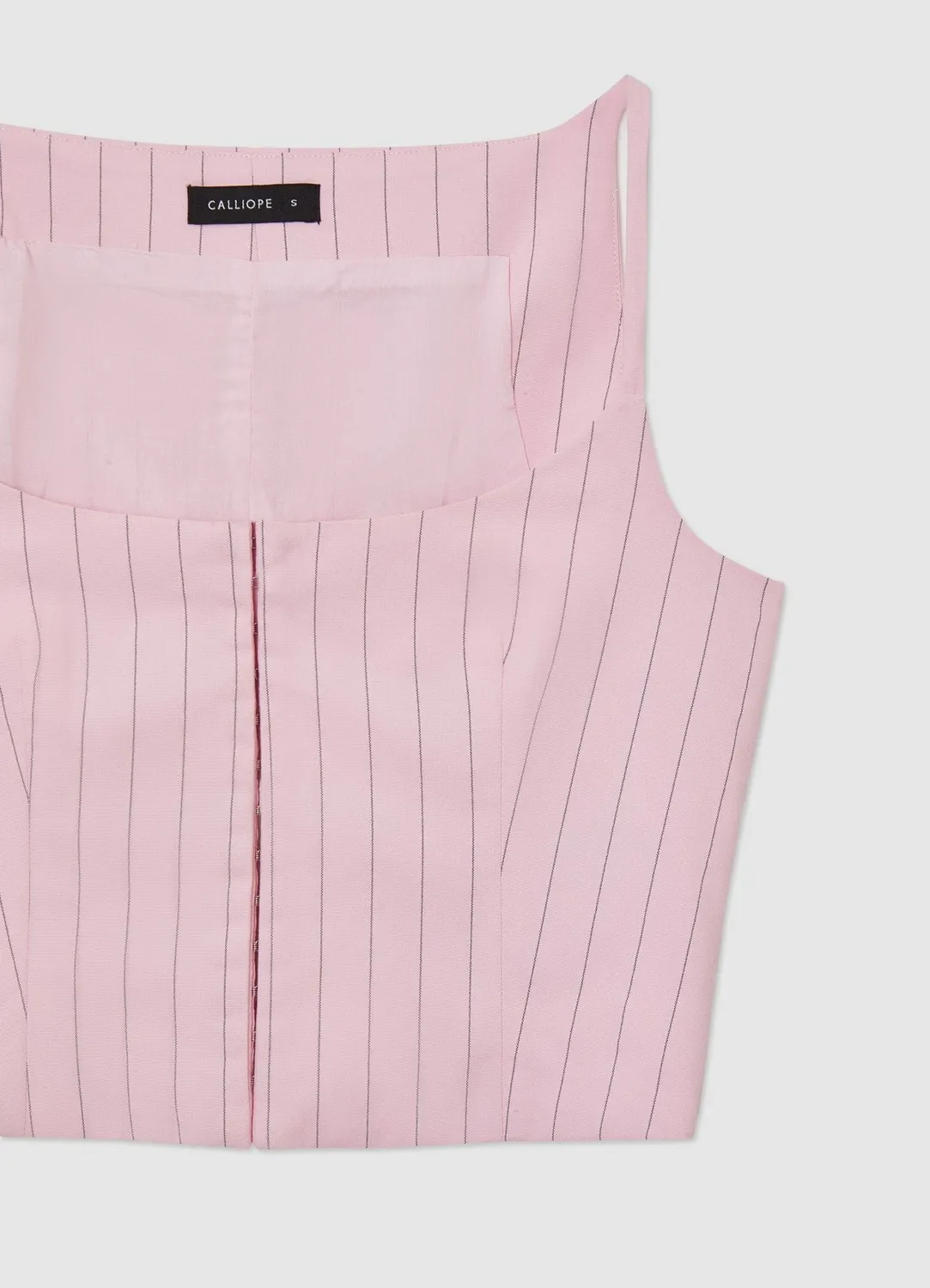 Calliope gilet rayé femme bretelles fines