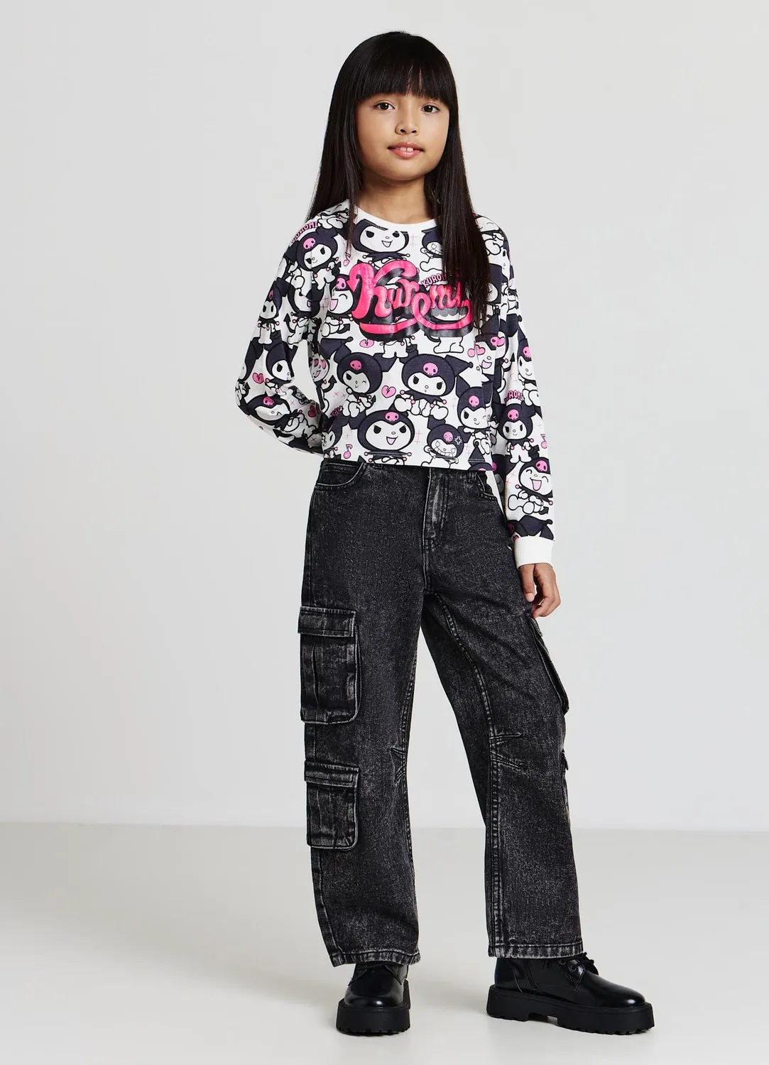 Calliope t-shirt Kuromi fille manches longues