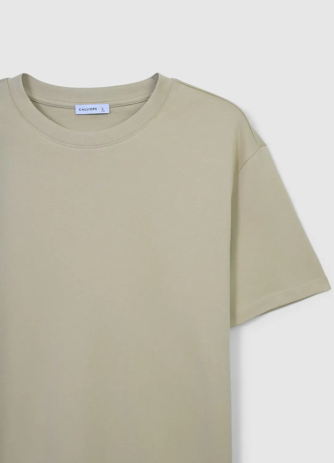 Calliope t-shirt col rond coton homme uni