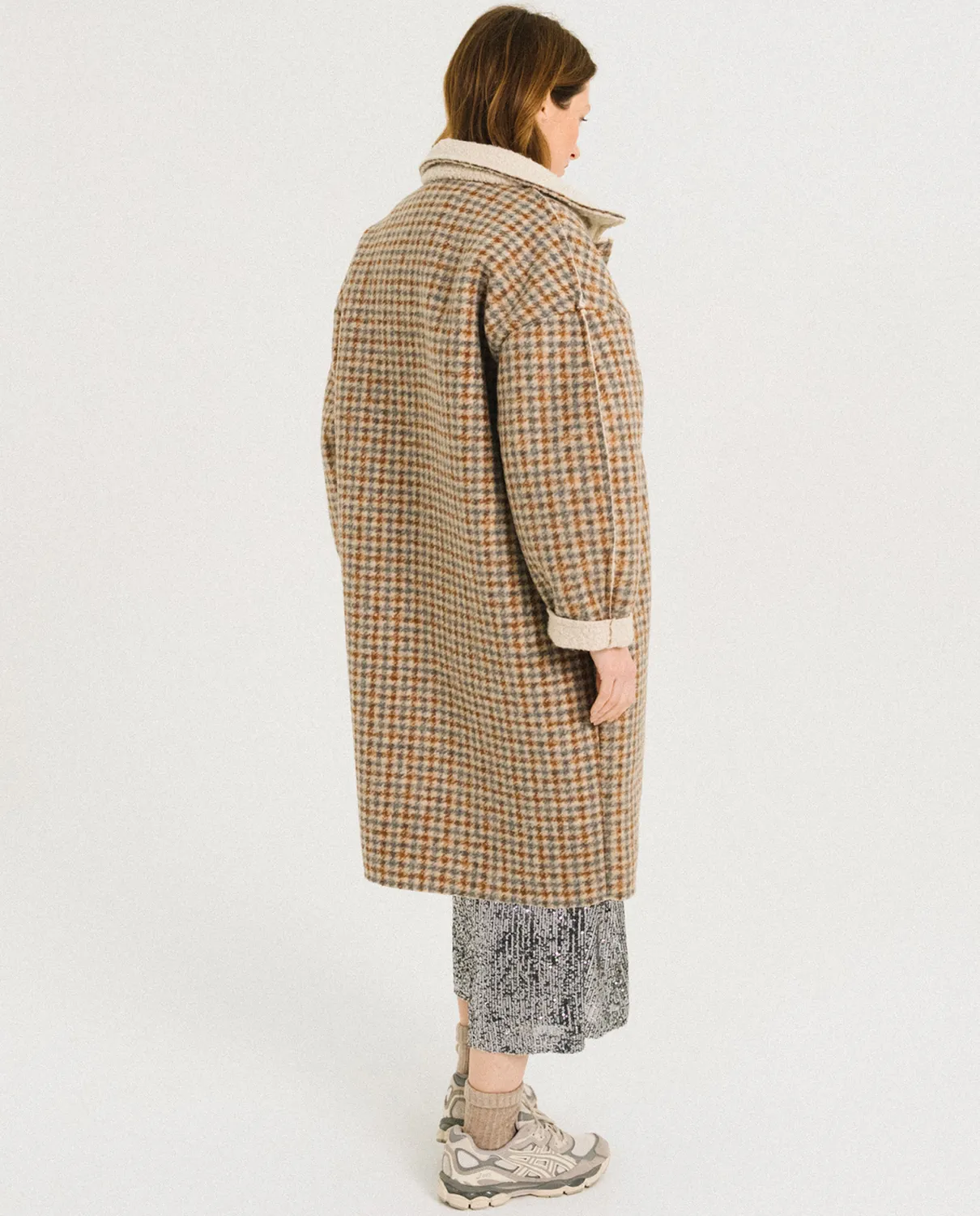 Tinsels Fayer manteau Island lainage rond