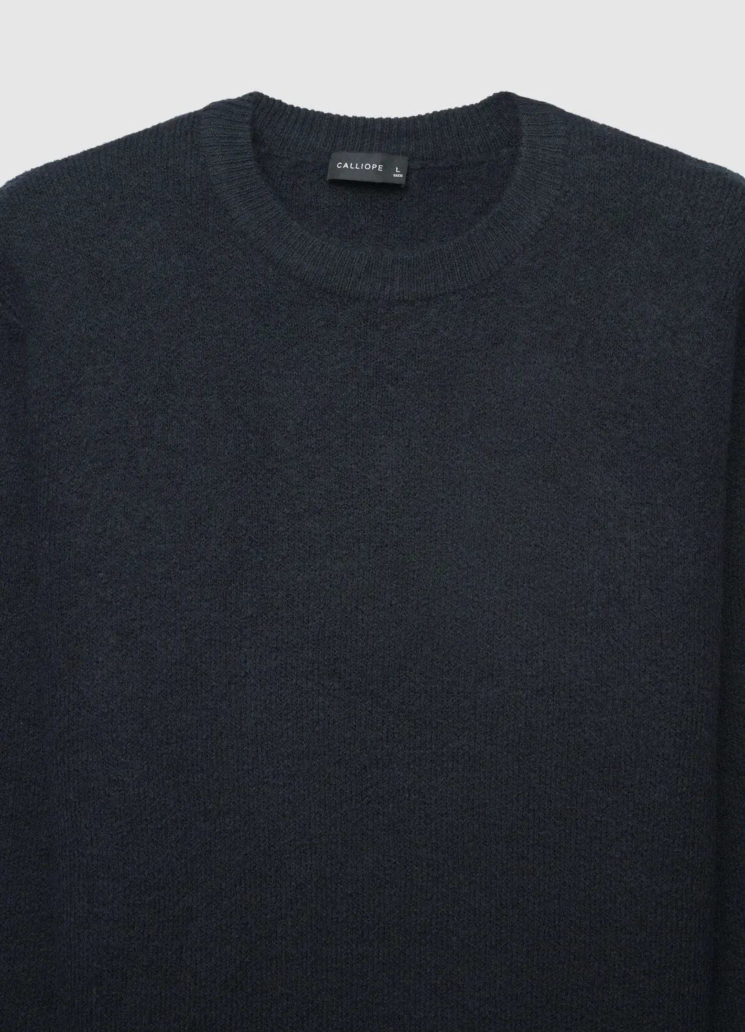 Calliope pull col rond maille poilue homme uni