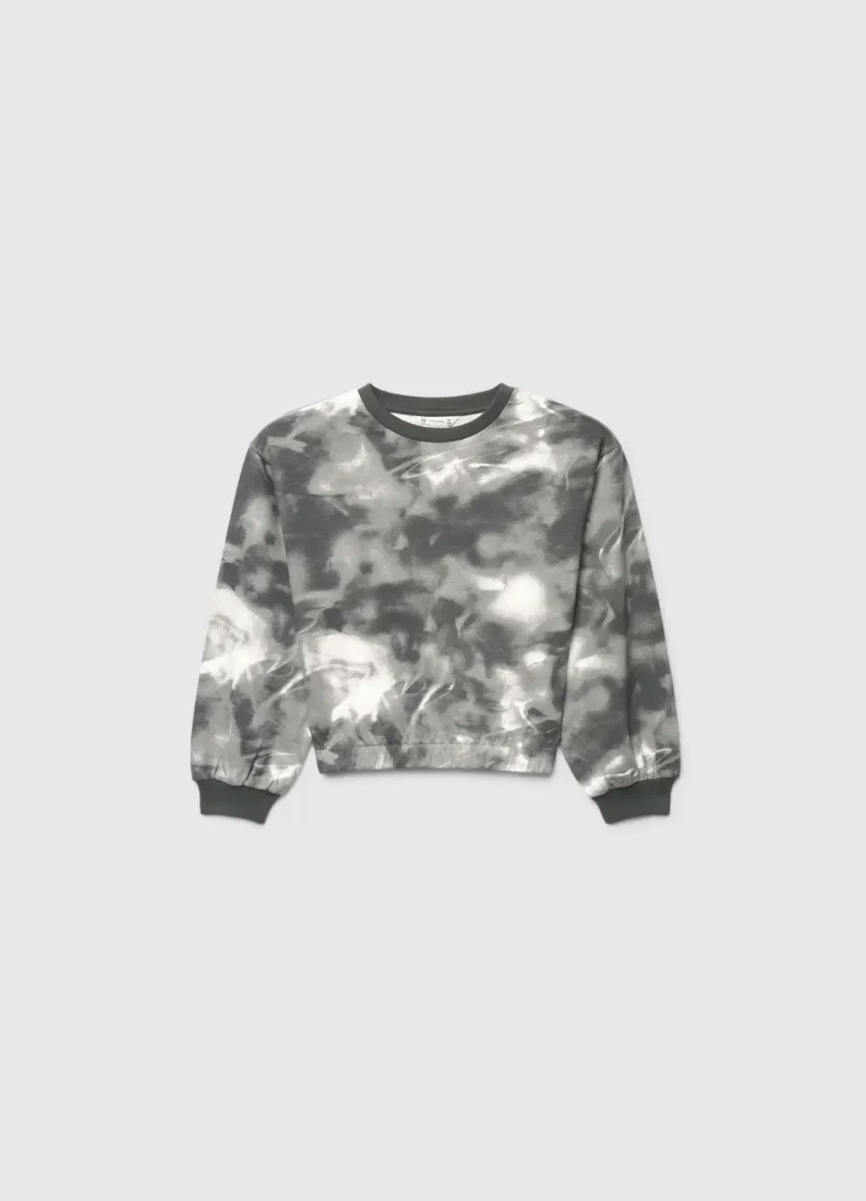 Calliope sweat fille col rond tie dye manches longues