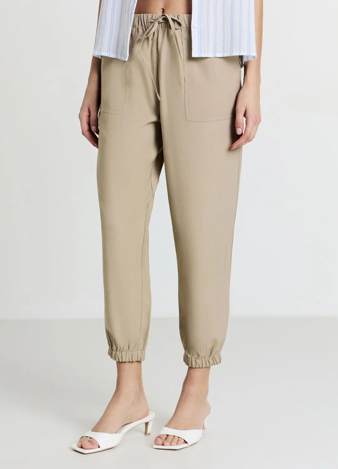 Calliope jogger uni femme regular cordon