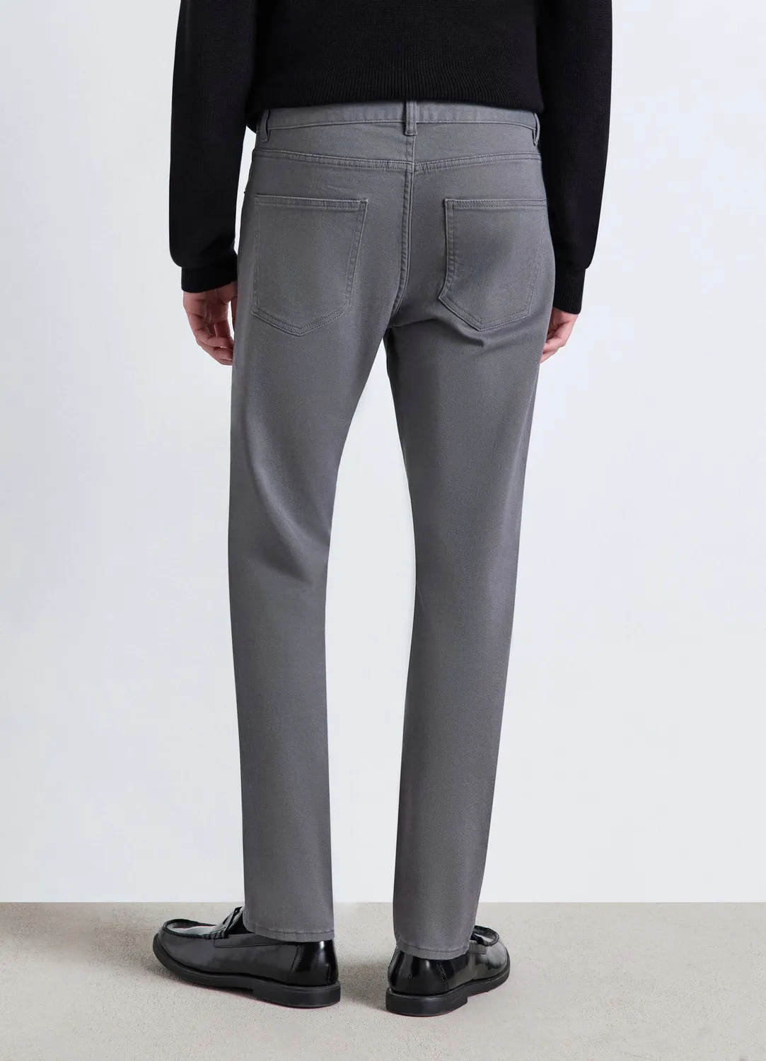 Calliope Pantalon 5 Poches Homme Drill Uni Coupe Droite