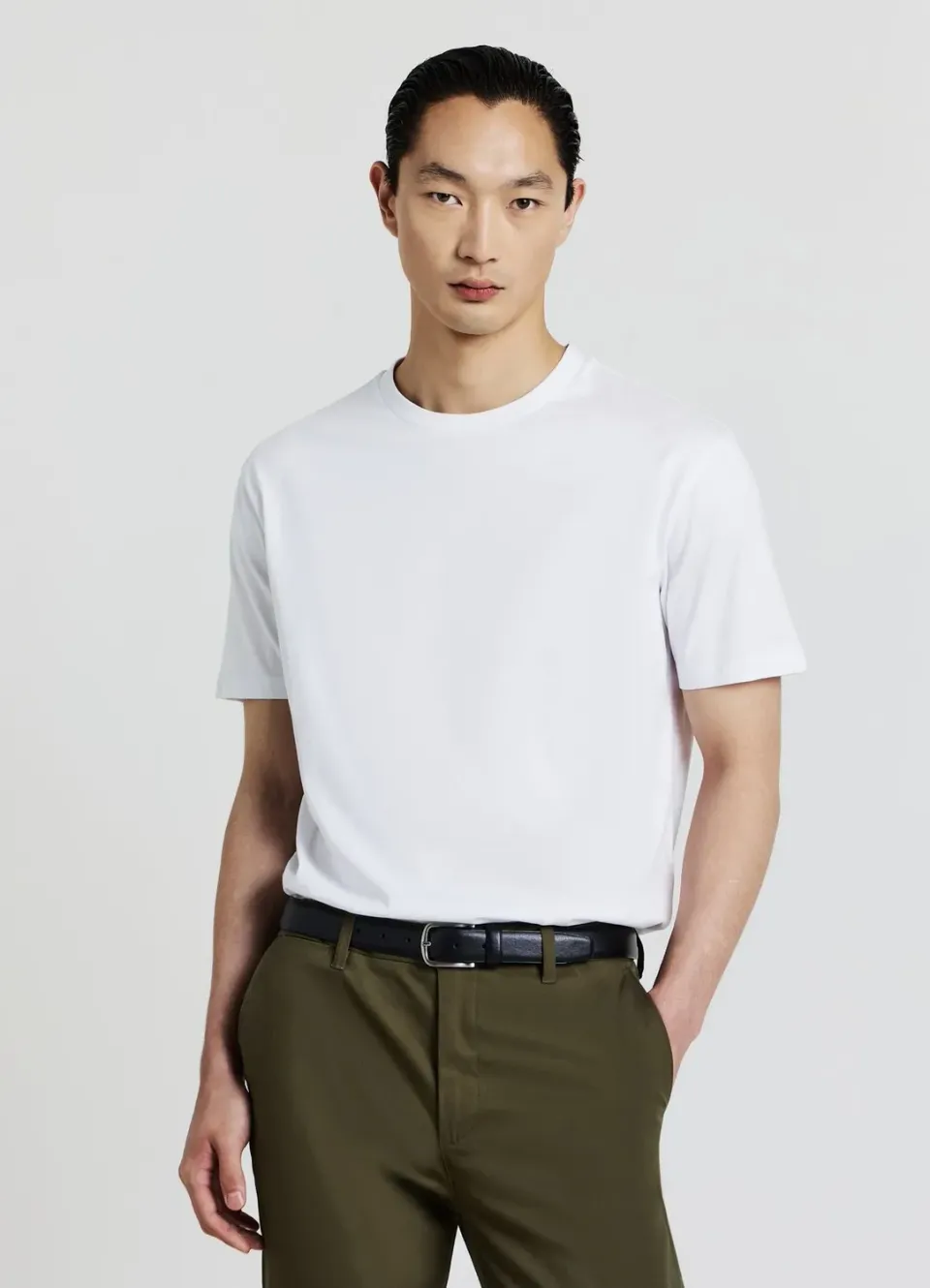 Calliope T-shirt col rond homme coton uni regular S-XXL