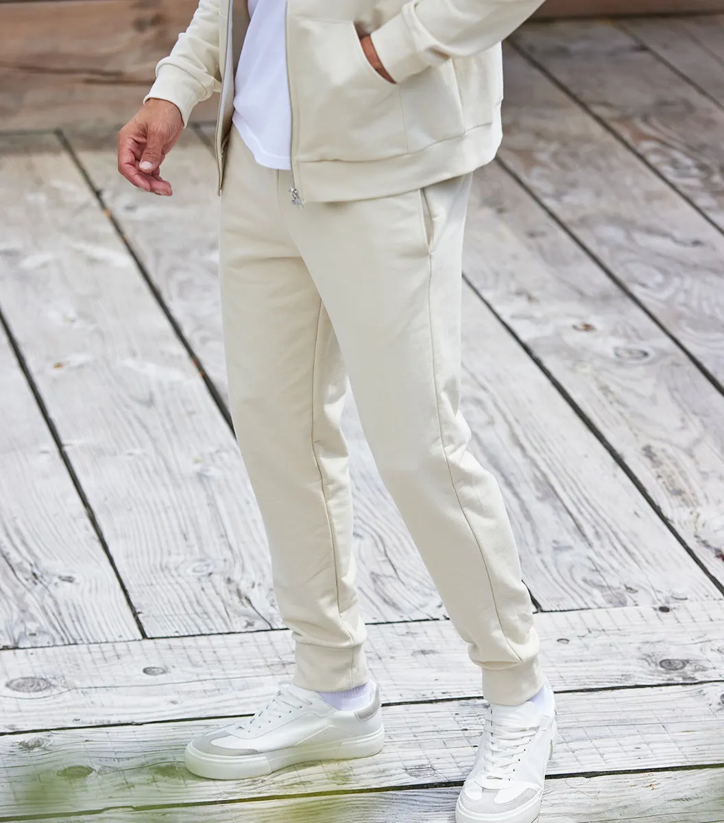 Cocorico Intemporel jogging homme beige coton