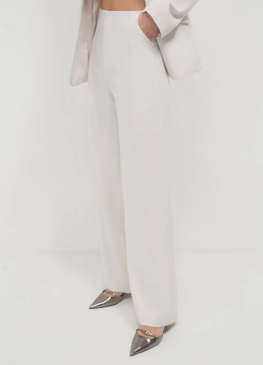 Calliope Palazzo Pinces pantalon large femme regular