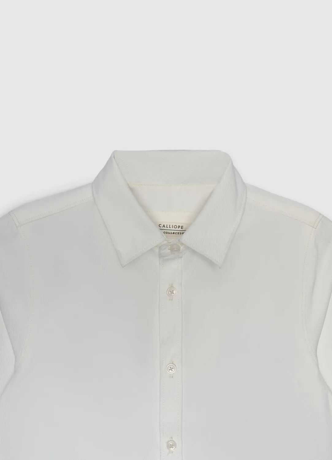 Calliope chemise manches longues garçon unie école
