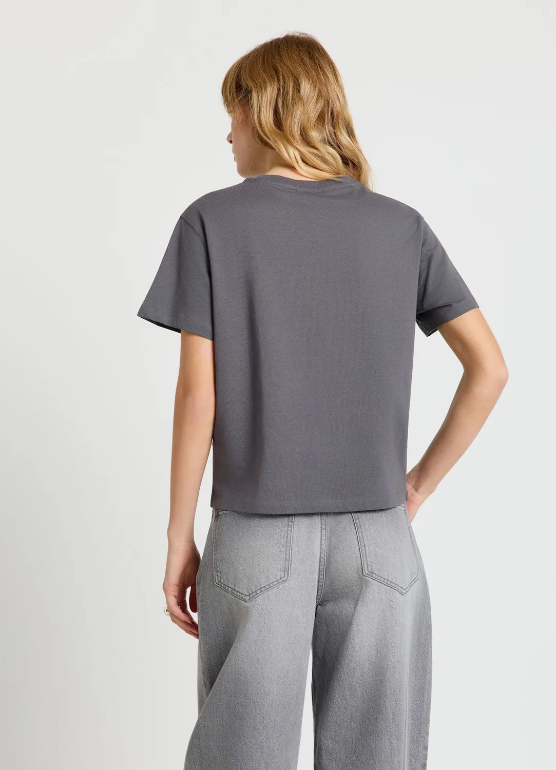 Calliope t-shirt femme col rond uni coton