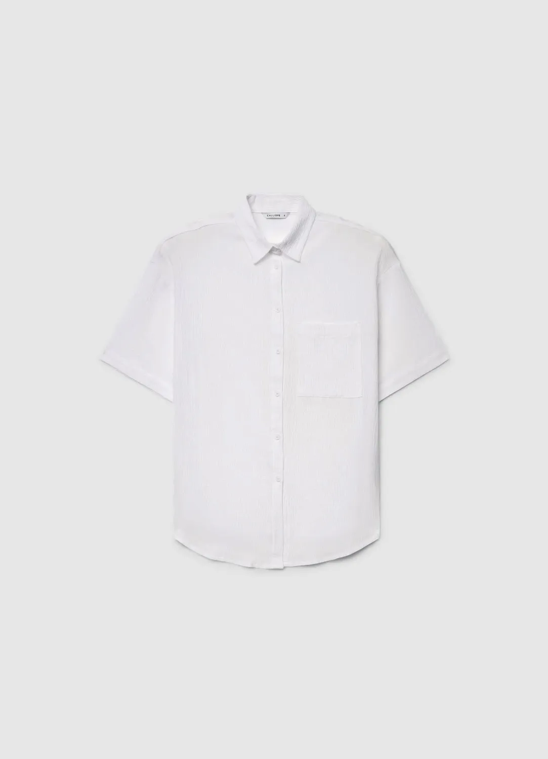 Calliope chemise femme effet froissé à poche