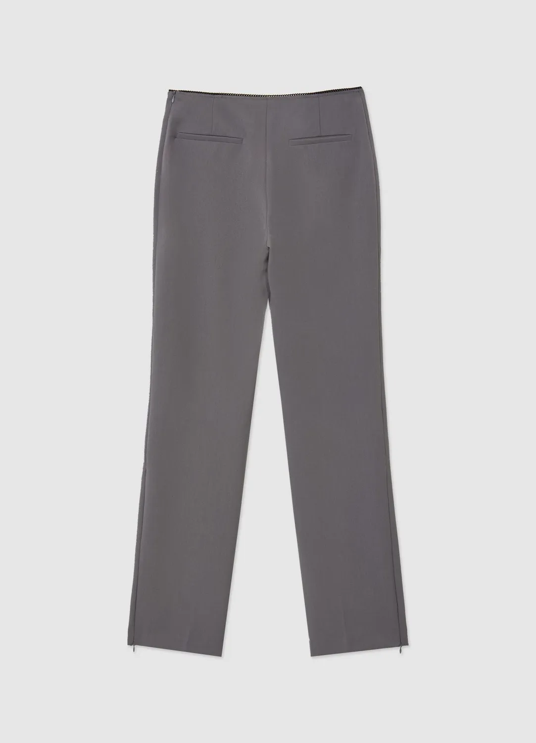 Calliope pantalon slim dentelle femme zip latéral