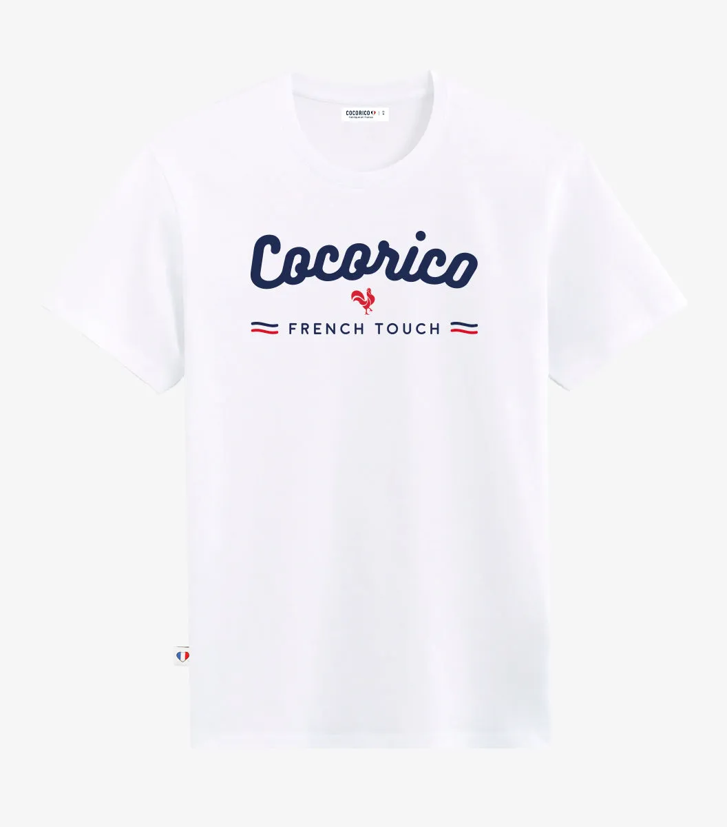 Cocorico French Touch T-shirt homme blanc coton